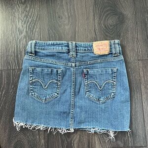 Levi's Blue Mini Pencil Skirt Casual